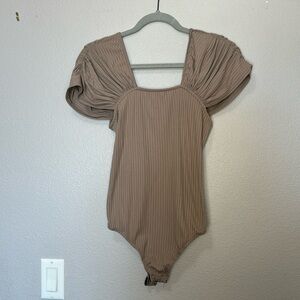 Grey mauve body suit